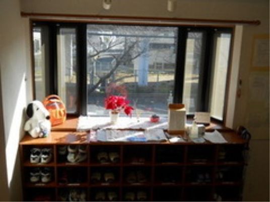 玄関スペースと靴棚