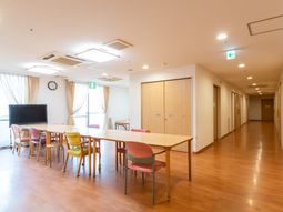 明るい共有スペース