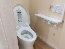 清潔なトイレ設備