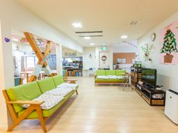 明るい共用スペース