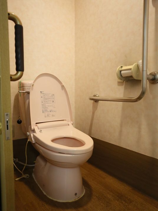 手すり付きトイレ空間