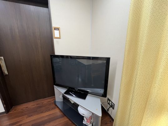 コンパクトなテレビのある居室