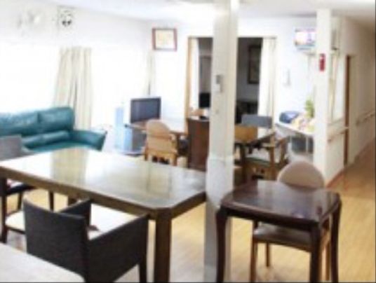 共有リビングの一角