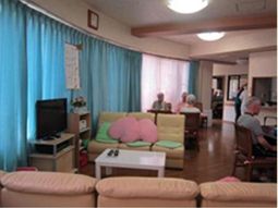リビング空間と利用者様