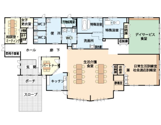 施設の間取り図