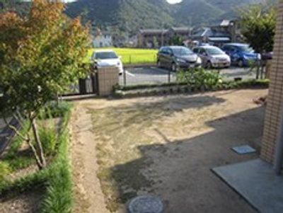 広々とした庭