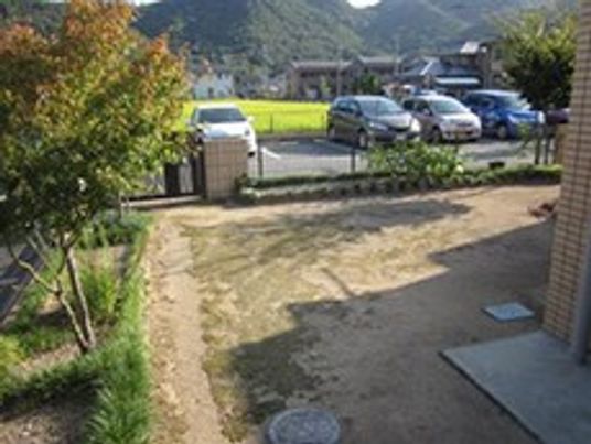広々とした庭