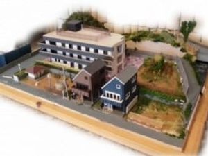 介護施設の模型  