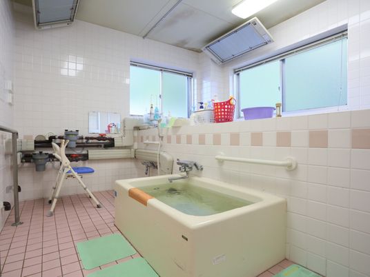 清潔な介護用浴室