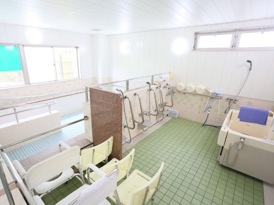 清潔な浴室設備