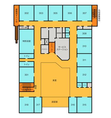 施設内の見取り図