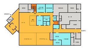 広々とした廊下