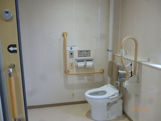 安全な設備のトイレ