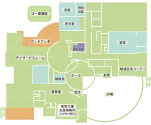 施設の配置図