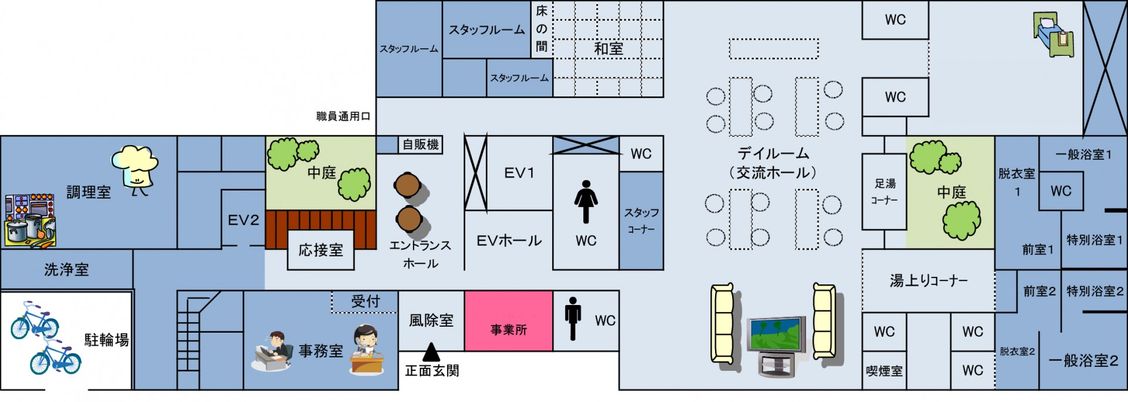 開放感ある明るい居室