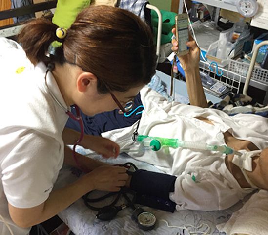 看護師が支援する居室
