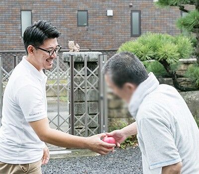 スタッフと利用者の交流