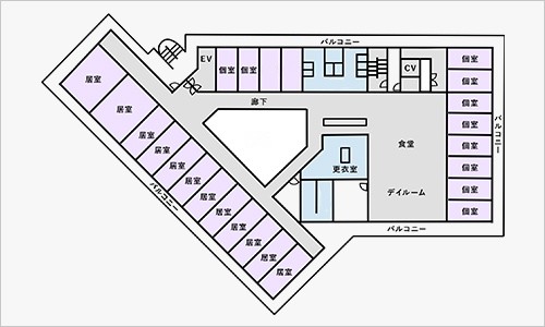 むれさき苑短期入所生活介護事業所の外観