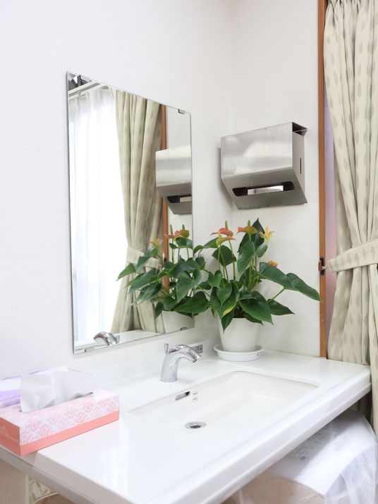 手洗い場の上部