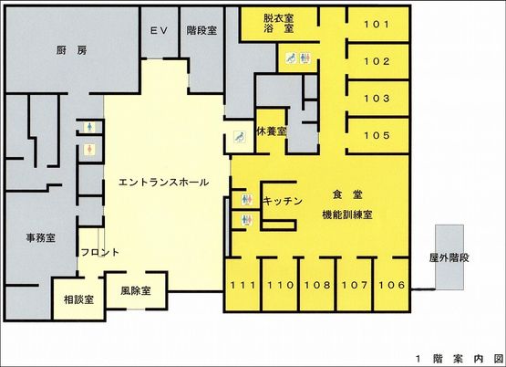 施設の間取り図