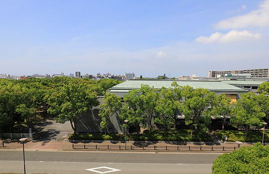 緑豊かな外観