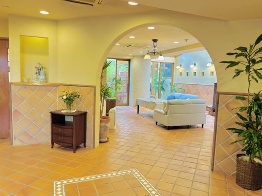 温かみのあるエントランス