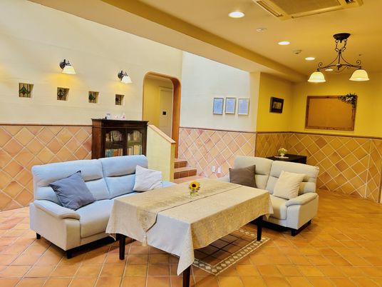 温かみのあるエントランス