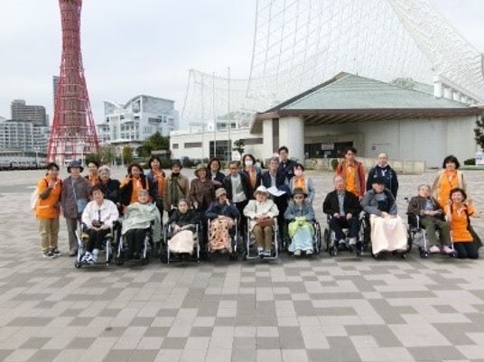 外出活動の集合写真