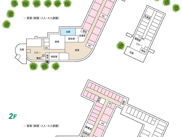 平面図の案内 内観 広々とした空間が確認できる平面図です。ゆったりとお過ごしいただける環境をご確認ください。