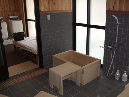 木の椅子がある場所