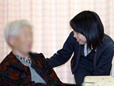 親しげな交流の様子