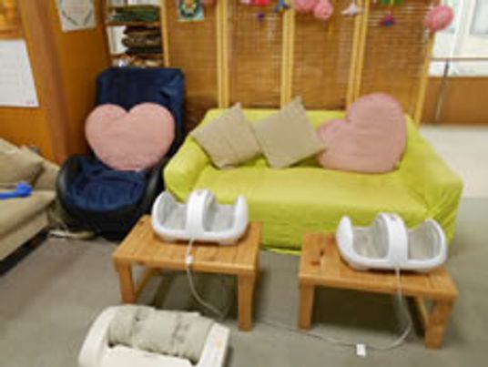 広々とした休憩室