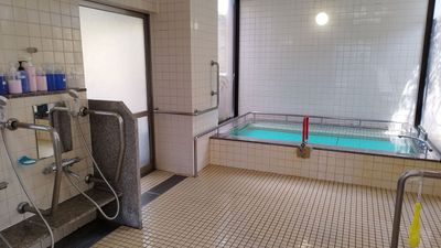 自然光浴びる浴室