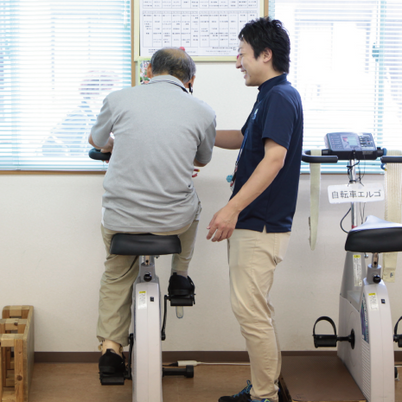自転車型エルゴ施設