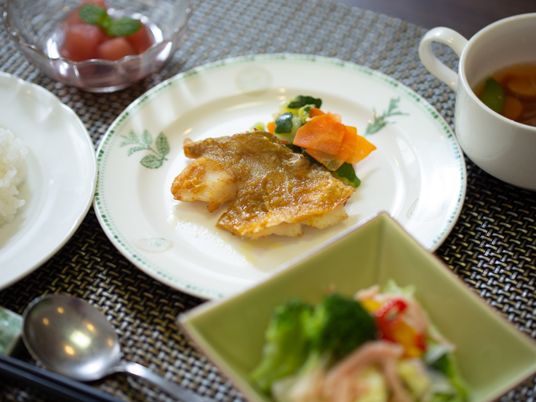 彩り豊かな食事セット