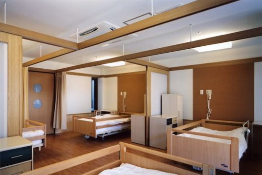 木目調の居室  