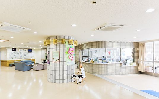 開放感のあるロビー