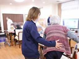 スタッフと利用者の交流