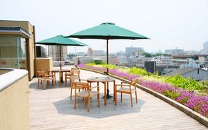 開放感あふれるテラス