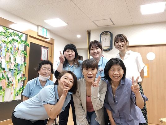 スタッフ集合の廊下  