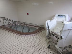 安心の設備の浴室
