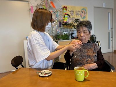 介護の様子、居室