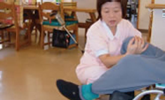 車椅子介助の様子