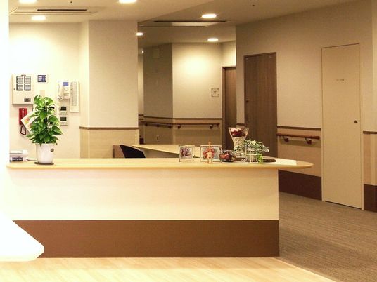 清潔なフロントカウンター