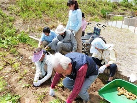 農園で働く人々