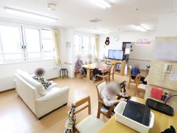 リビングスペースと利用者