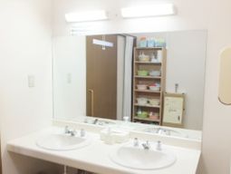 清潔な洗面台と鏡