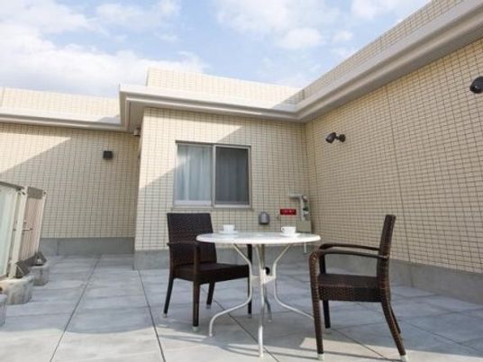 天気の良いテラス