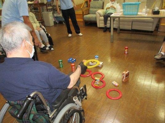 リハビリ中の機能訓練室  