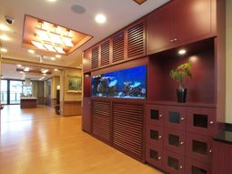 温かみのあるエントランス